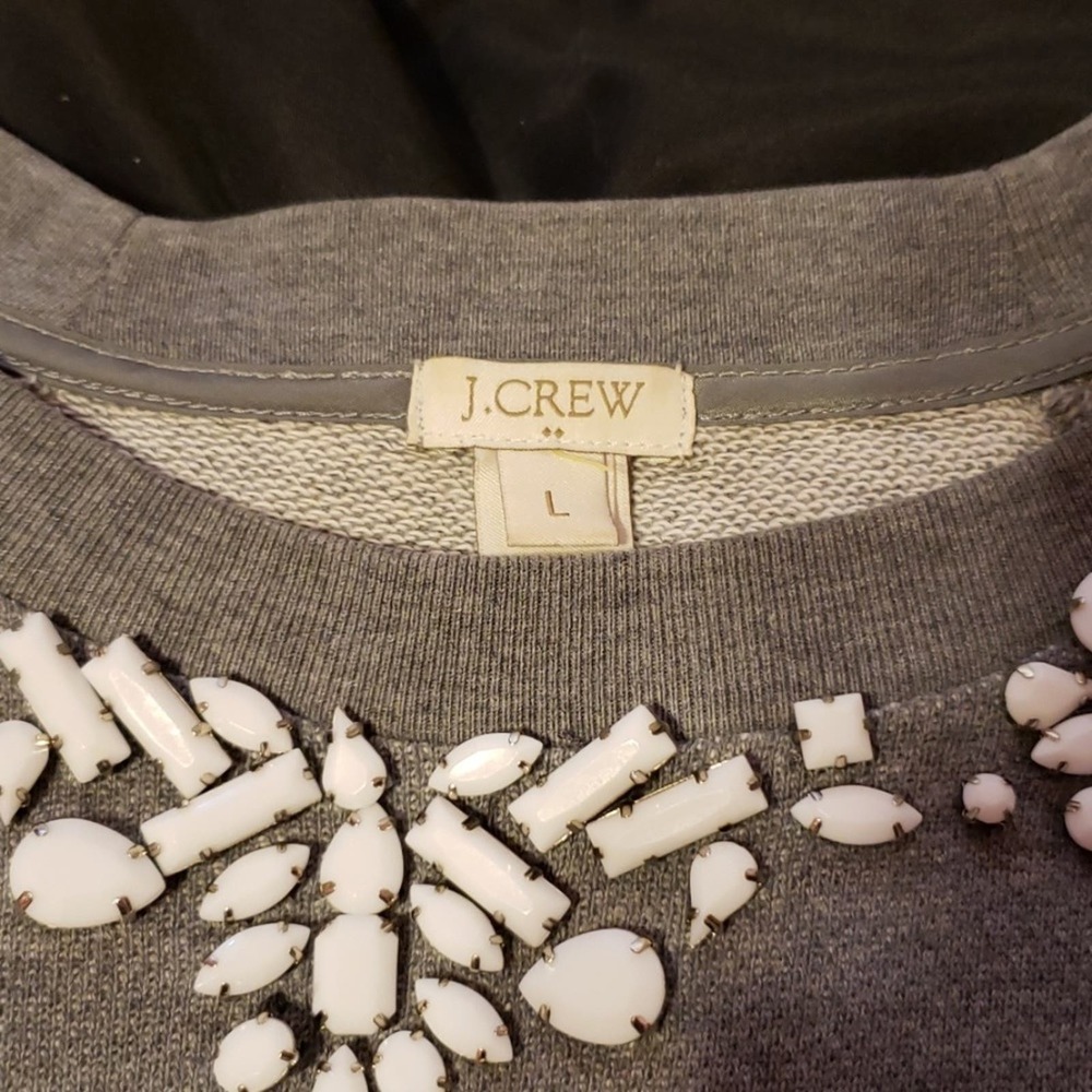 J. Crew jewel sweatshirt